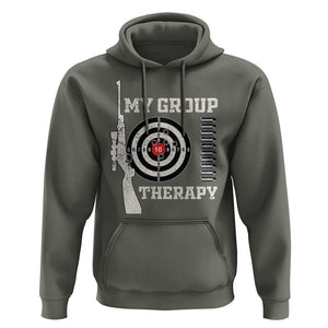 Gun Lover Hoodie My Group Therapy Shooting TS09 Military Green Print Your Wear