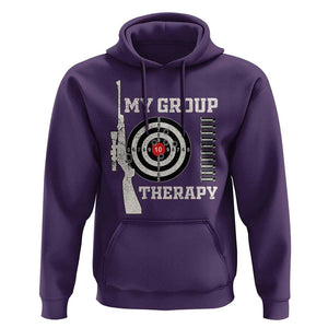Gun Lover Hoodie My Group Therapy Shooting TS09 Purple Print Your Wear