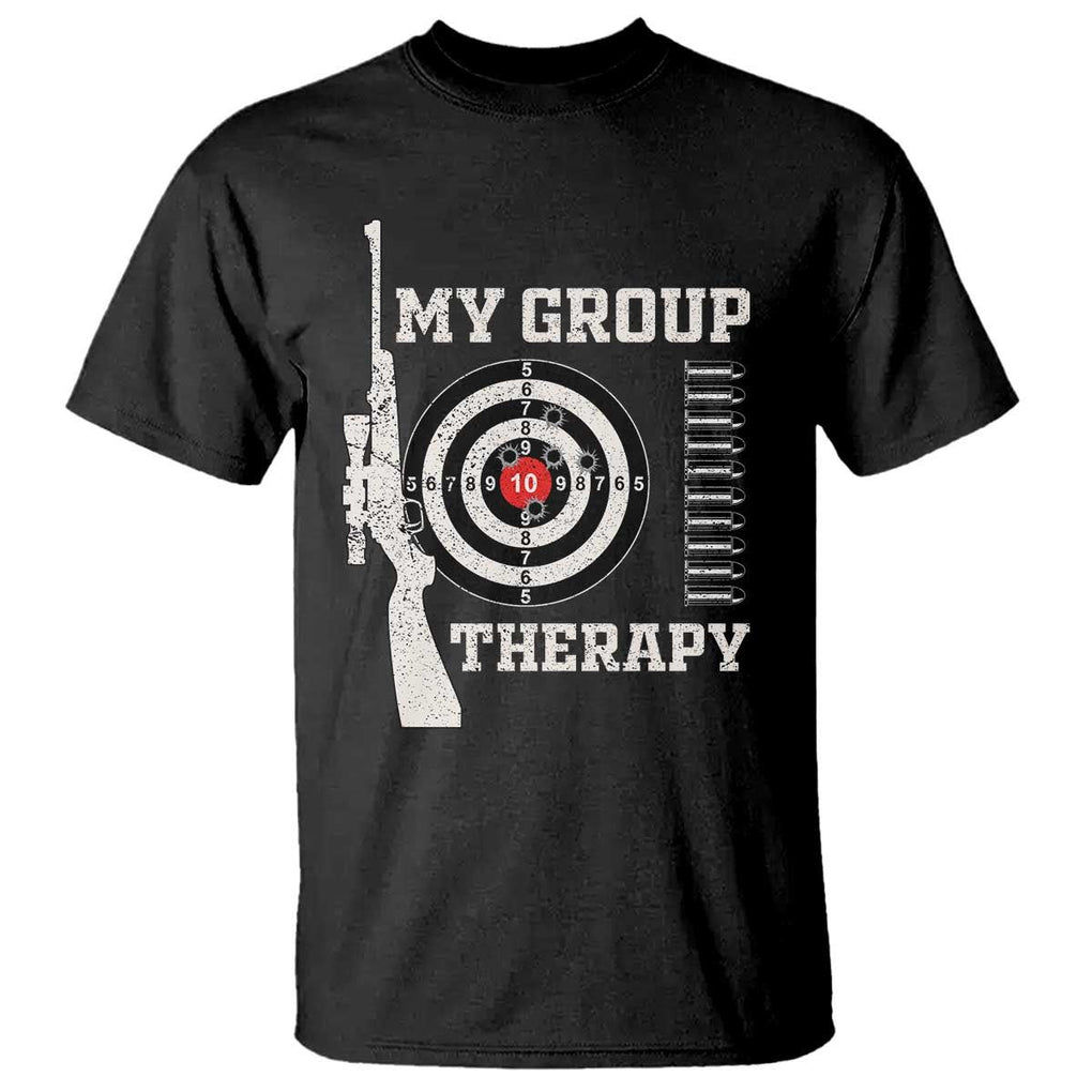 Gun Lover T Shirt My Group Therapy Shooting TS09 Black Print Your Wear