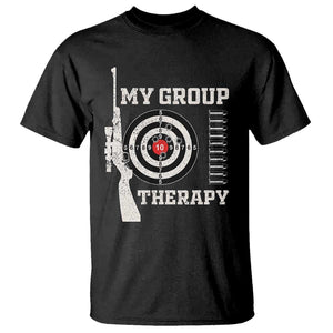 Gun Lover T Shirt My Group Therapy Shooting TS09 Black Print Your Wear