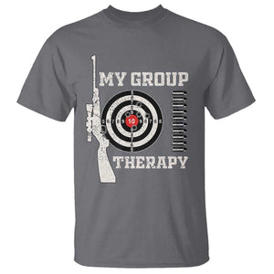 Gun Lover T Shirt My Group Therapy Shooting TS09 Charcoal Print Your Wear