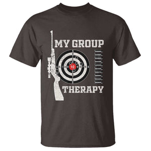 Gun Lover T Shirt My Group Therapy Shooting TS09 Dark Chocolate Print Your Wear