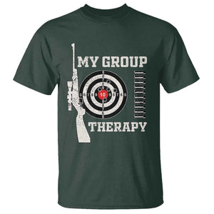 Gun Lover T Shirt My Group Therapy Shooting TS09 Dark Forest Green Print Your Wear