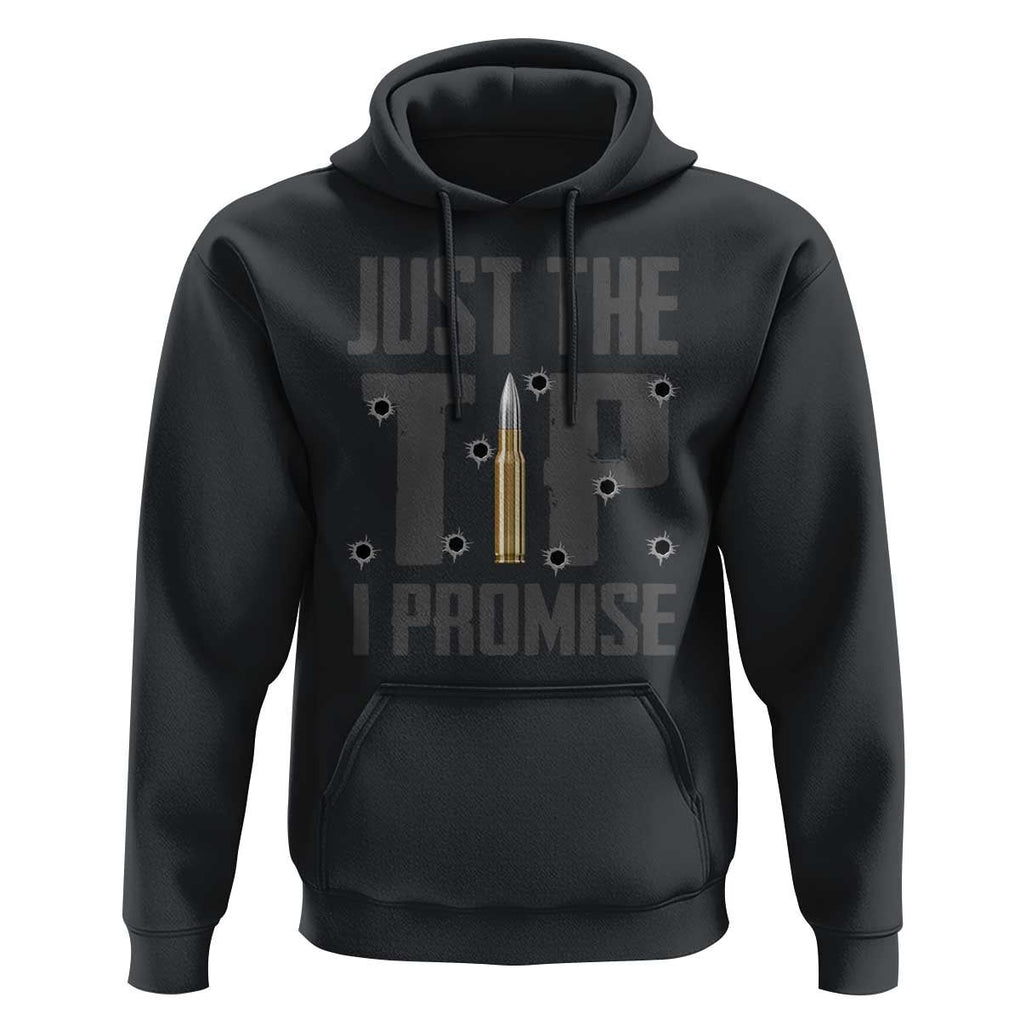 Funny Gun Lover Hoodie Just The Tip I Promise TS09 Black Print Your Wear
