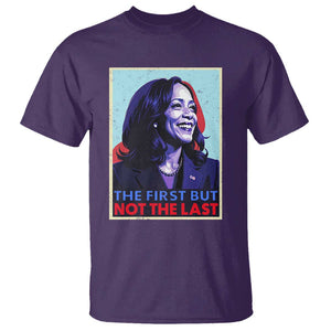 Harris Supporter T Shirt The First But Not The Last Kamala US President Election TS09 Purple Print Your Wear