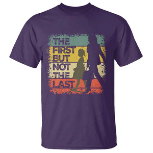 Harris Supporter T Shirt The First But Not The Last Kamala US President Election TS09 Purple Print Your Wear