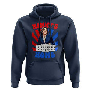 Funny Harris Supporter Hoodie Mommy's Home President Election 2024 TS09 Navy Print Your Wear