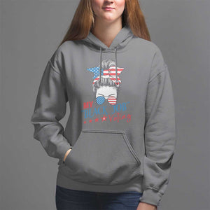 Funny US Election Hoodie My Black Job Is Voting America Girl Messy Bun TS09 Charcoal Print Your Wear