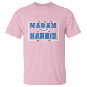 Harris Supporter T Shirt Kamala Madam President 2024 Not Vice TS09 Light Pink Print Your Wear