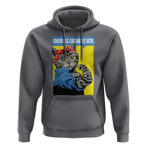 Childless Cat Ladies Vote Hoodie Kamala Supporter TS09 Charcoal Print Your Wear