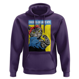 Childless Cat Ladies Vote Hoodie Kamala Supporter TS09 Purple Print Your Wear