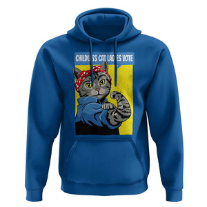 Childless Cat Ladies Vote Hoodie Kamala Supporter TS09 Royal Blue Print Your Wear