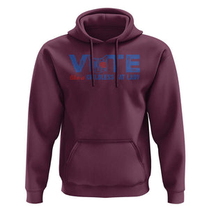 VOTE Like A Childless Cat Lady Hoodie TS09 Maroon Print Your Wear