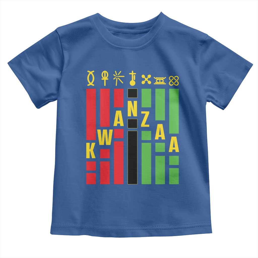7 Principles Of Kwanzaa African American Toddler T Shirt TS09 Royal Blue Print Your Wear