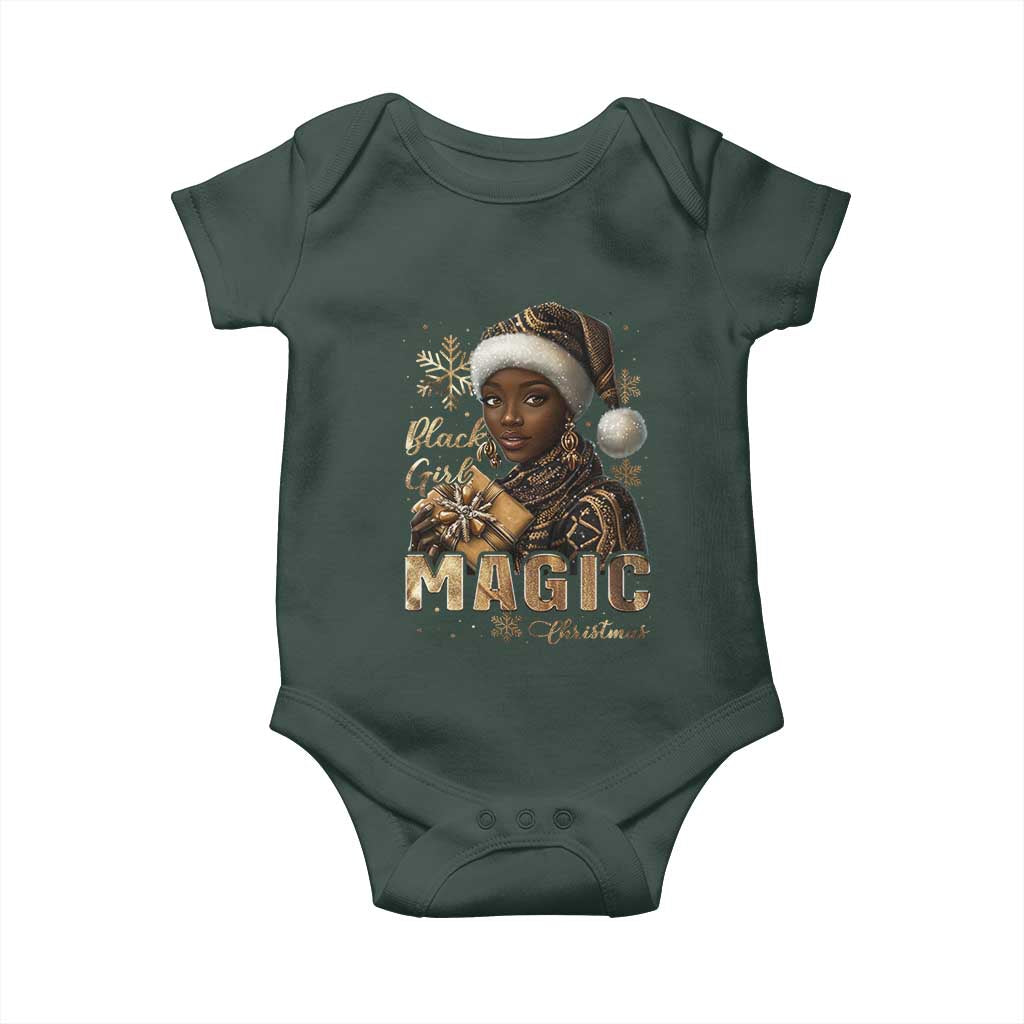 Xmas Melanin Black Girl Magic Baby Onesie TS09 Print Your Wear