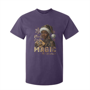 Xmas Melanin Black Girl Magic T Shirt For Kid TS09 Purple Print Your Wear