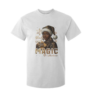 Xmas Melanin Black Girl Magic T Shirt For Kid TS09 White Print Your Wear