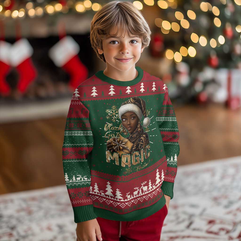 Xmas Melanin Black Girl Magic Ugly Christmas Sweater TS09 Christmas Print Your Wear