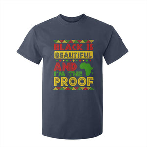 Black History Month T Shirt For Kid Black Is Beautiful And I'm The Proof TS09 Navy Print Your Wear