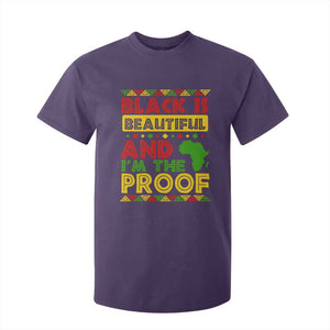 Black History Month T Shirt For Kid Black Is Beautiful And I'm The Proof TS09 Purple Print Your Wear
