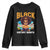 Black History Month Youth Sweatshirt African Girl Reading Book Black Educated Educator TS09 Black Print Your Wear