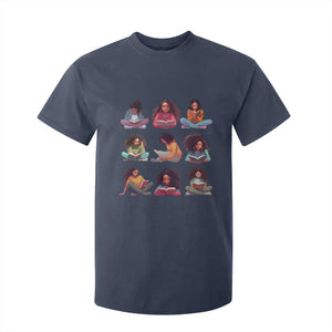 Black History Month T Shirt For Kid Reading Book African Smart Melanin Women Girls TS09 Navy Print Your Wear