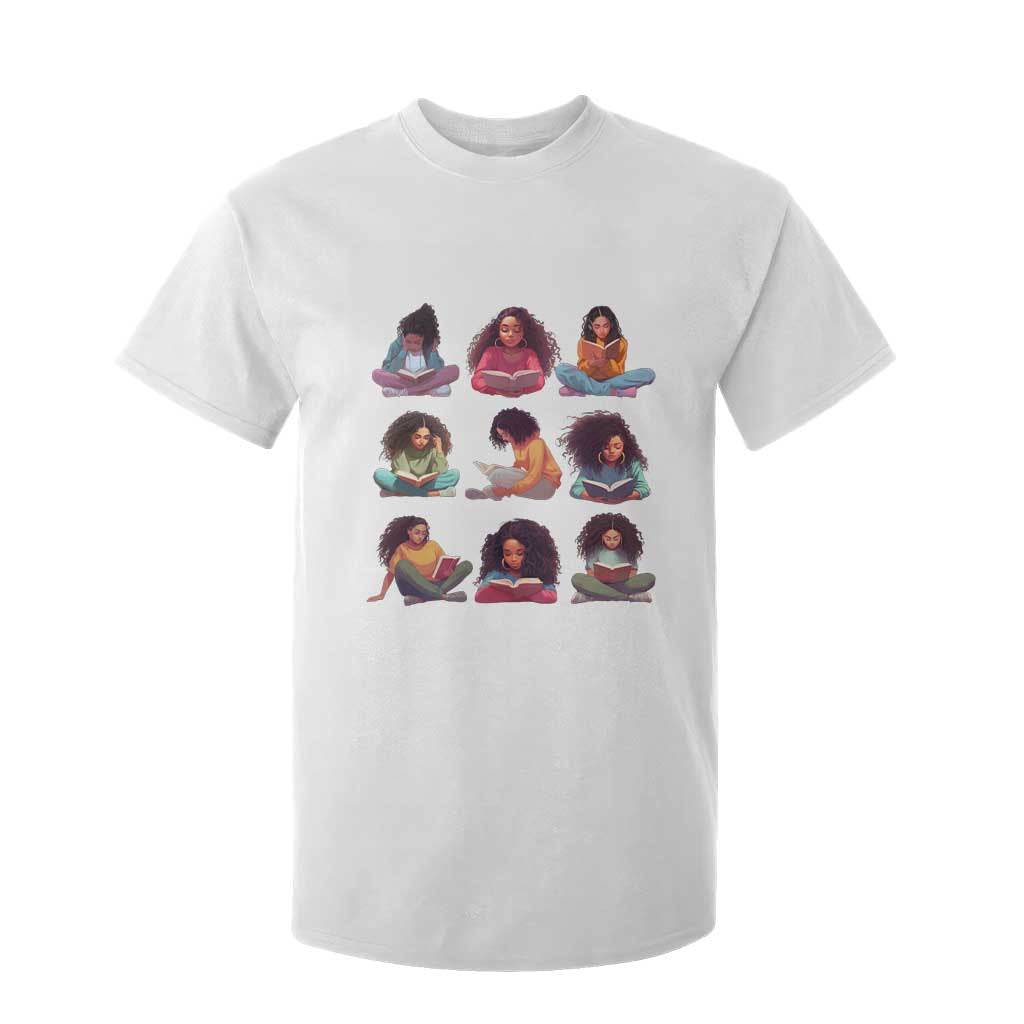 Black History Month T Shirt For Kid Reading Book African Smart Melanin Women Girls TS09 White Print Your Wear