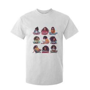Black History Month T Shirt For Kid Reading Book African Smart Melanin Women Girls TS09 White Print Your Wear