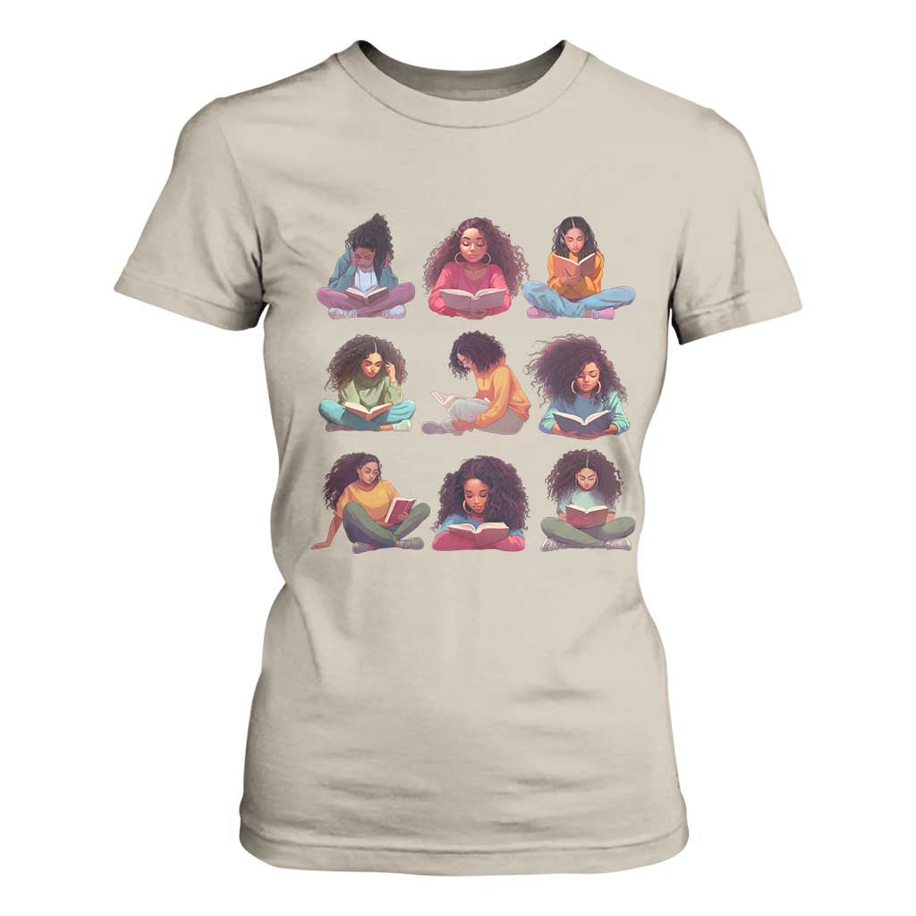 Black History Month T Shirt For Women Reading Book African Melanin Women Girls TS09 Sand Printyourwear