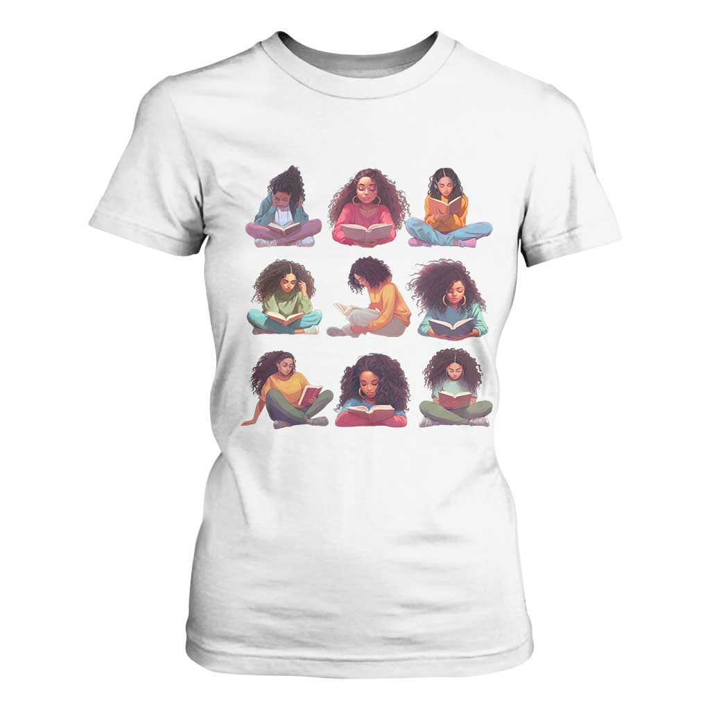 Black History Month T Shirt For Women Reading Book African Melanin Women Girls TS09 White Printyourwear
