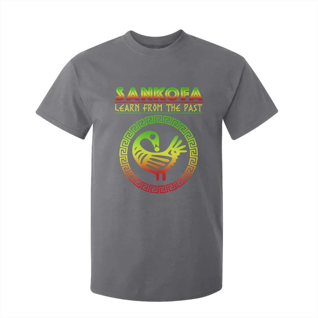 Black History Month T Shirt For Kid Sankofa Learn From The Past African Bird TS09 Charcoal Print Your Wear