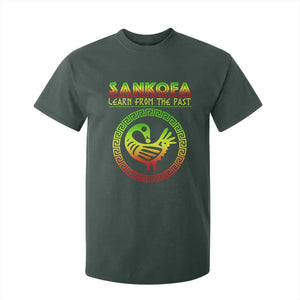 Black History Month T Shirt For Kid Sankofa Learn From The Past African Bird TS09 Dark Forest Green Print Your Wear