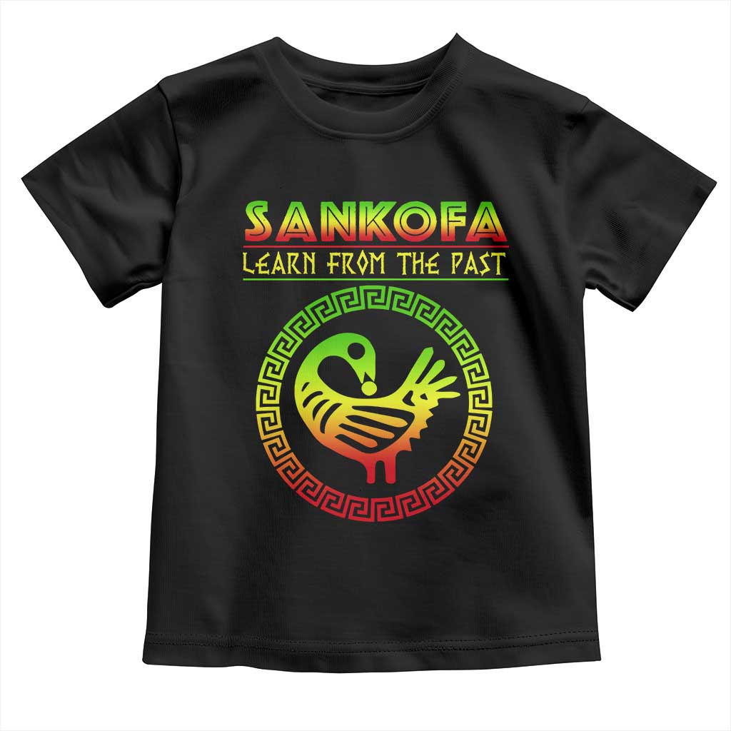 Black History Month Toddler T Shirt Sankofa Learn From The Past African Bird TS09 Black Print Your Wear