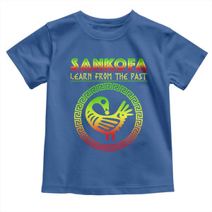 Black History Month Toddler T Shirt Sankofa Learn From The Past African Bird TS09 Royal Blue Print Your Wear
