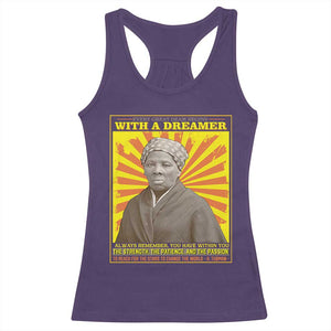 Harriet Tubman Racerback Tank Top Every Great Dream Begins With A Dreamer Black Pride TS09 Purple Print Your Wear