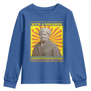 Harriet Tubman Youth Sweatshirt Every Great Dream Begins With A Dreamer Black Pride TS09 Royal Blue Print Your Wear