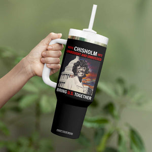Shirley Chisholm Tumbler With Handle Unbought And Unbossed Bring U.S. Together Black History Month TS09 Print Your Wear