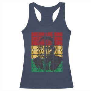 Martin Luther King Jr. Racerback Tank Top Dream Like King MLK Civil Rights Leaders BHM Black Pride TS09 Navy Print Your Wear