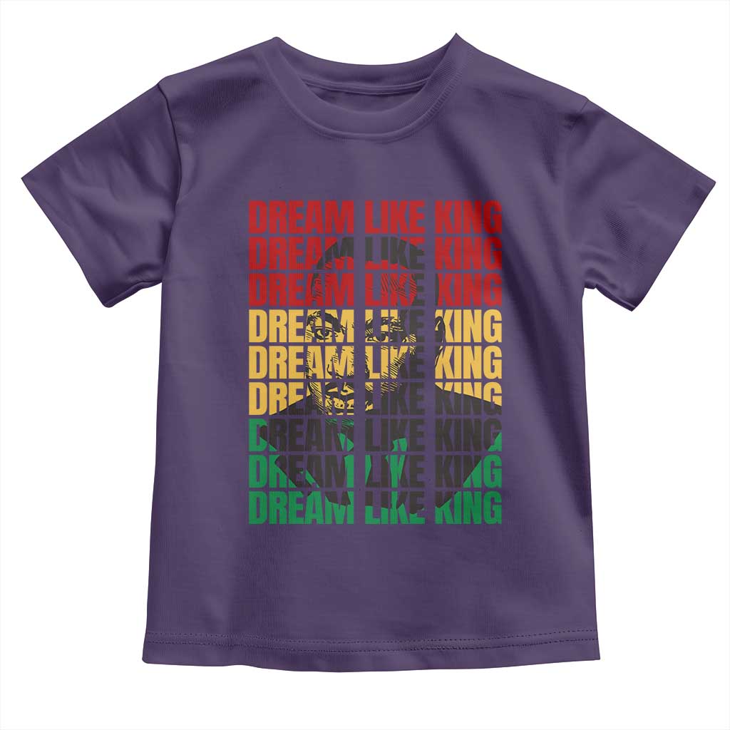 Martin Luther King Jr. Toddler T Shirt Dream Like King MLK Civil Rights Leaders BHM Black Pride TS09 Purple Print Your Wear