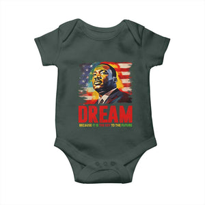 Martin Luther King Jr. Baby Onesie Dream Because It is The Key To The Future MLK BHM Black Pride TS09 Print Your Wear