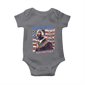 Martin Luther King Jr. Baby Onesie MLK Day Movement Moment Man Black Civil Rights TS09 Charcoal Print Your Wear