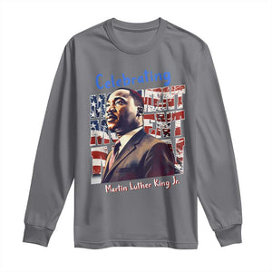 Martin Luther King Jr. Long Sleeve Shirt MLK Day Movement Moment Man Black Civil Rights TS09 Charcoal Print Your Wear