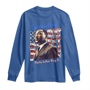 Martin Luther King Jr. Long Sleeve Shirt MLK Day Movement Moment Man Black Civil Rights TS09 Royal Blue Print Your Wear