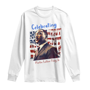 Martin Luther King Jr. Long Sleeve Shirt MLK Day Movement Moment Man Black Civil Rights TS09 White Print Your Wear