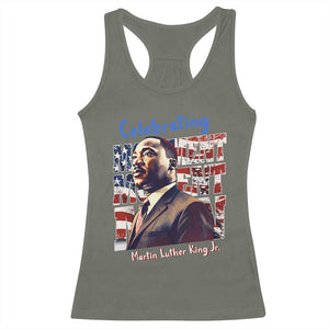 Martin Luther King Jr. Racerback Tank Top MLK Day Movement Moment Man Black Civil Rights TS09 Military Green Print Your Wear