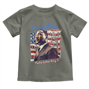 Martin Luther King Jr. Toddler T Shirt MLK Day Movement Moment Man Black Civil Rights TS09 Military Green Print Your Wear