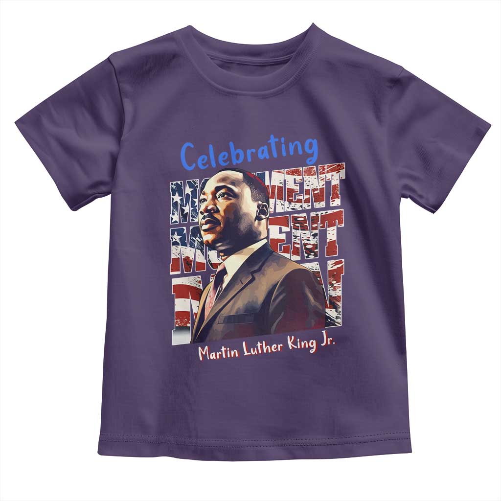 Martin Luther King Jr. Toddler T Shirt MLK Day Movement Moment Man Black Civil Rights TS09 Purple Print Your Wear