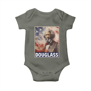 Frederick Douglass Baby Onesie African American Hero Black Civil Rights TS09 Military Green Print Your Wear