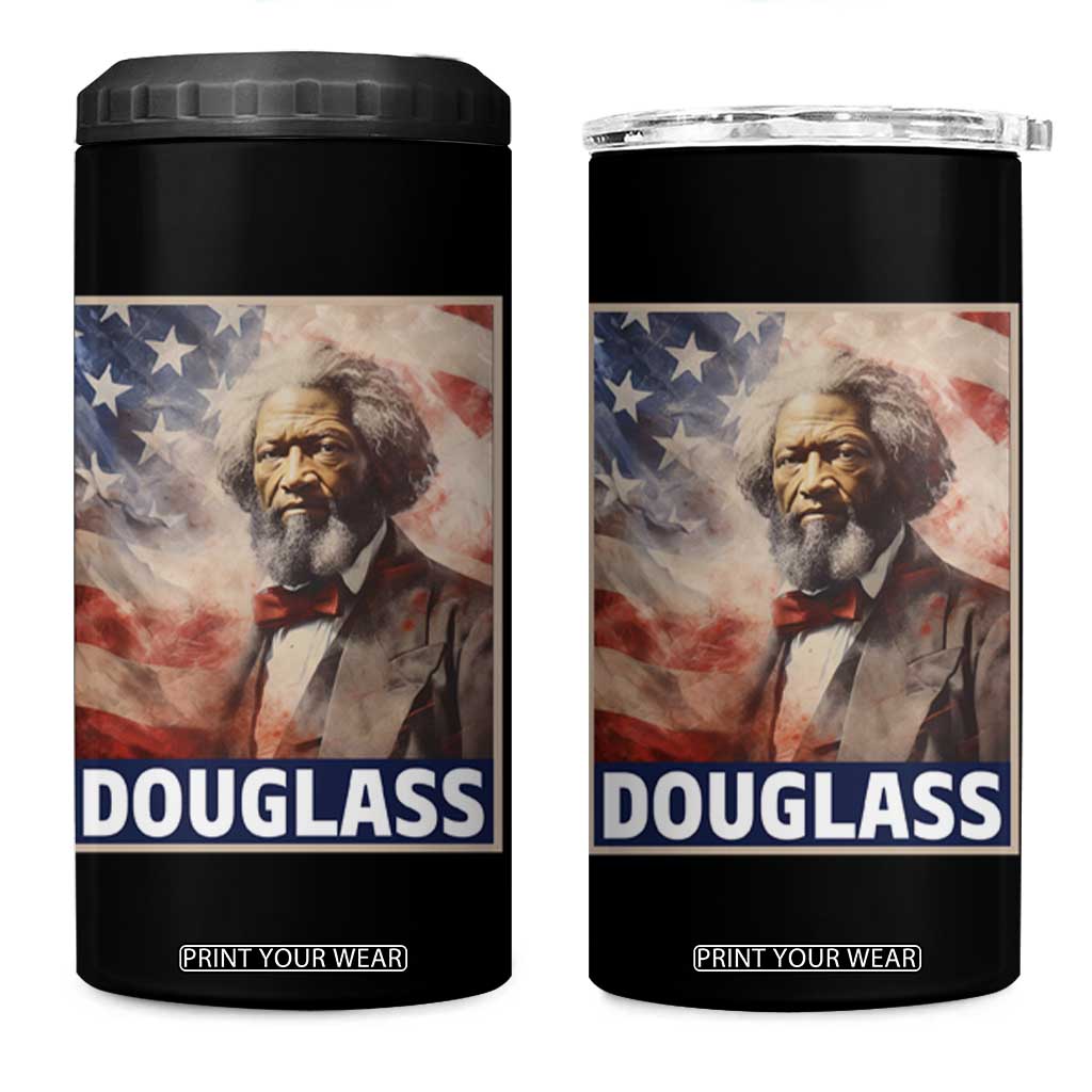 Frederick Douglass 4 in 1 Can Cooler Tumbler African American Hero Black History Month TS09 One Size: 16 oz Black Print Your Wear