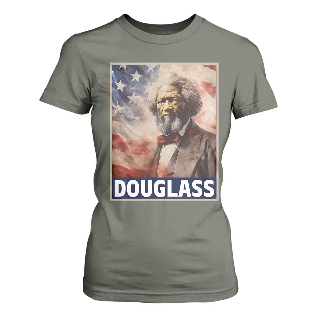 Frederick Douglass T Shirt For Women African American Hero Black Civil Rights TS09 Military Green Print Your Wear